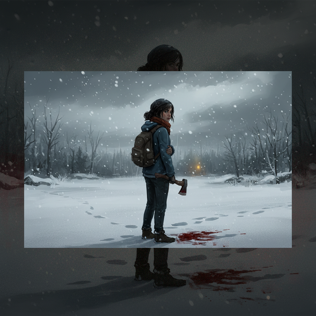 The Walking Dead Season 2 legacy retrospective image showing teenage Clementine standing alone in snow, representing the weight of player choice and survival decisions in Telltale's acclaimed second season